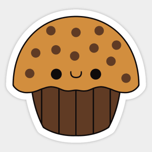 Cute Kawaii Chocolate Chip Muffin Sticker